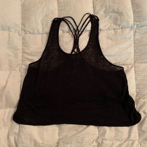 Forever 21 Cropped Braided Racerback Tank Top